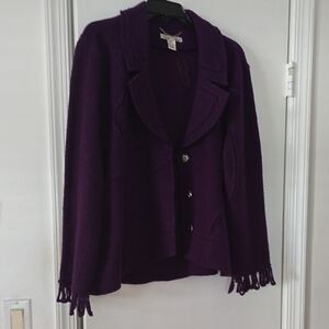 Rich Purple Wool Jacket